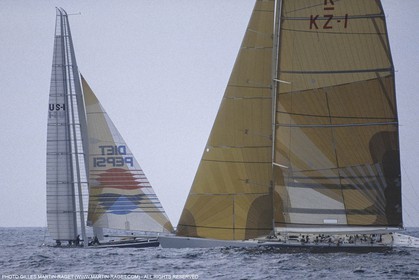 Sailing, Yacht Racing, America's Cup XXVII, San Diego (USA,CA) 1988, Stars & Stripes Vs New Zealand