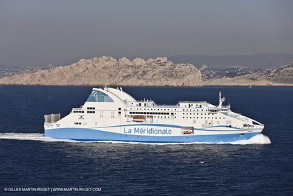 14 01 2012 - Marseille (FRA,13) - La Meridionale shipping company - the Piana off Marseille and the Calanques