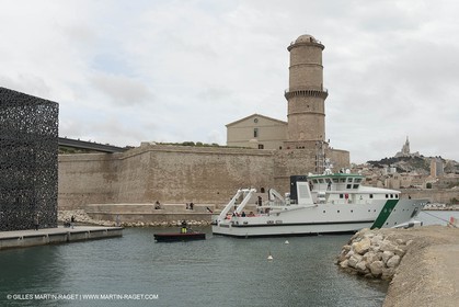 Al Azizi first sea trial - H2X boatyard - Oceanographjic research ship - La Ciotat (FRA,13) - 26 05 2014