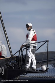 02 09 2008 - Anacortes (WA, USA) - America's Cup - BMW ORACLE Racing - 90 ft trimaran first sea trials