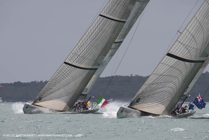 30 01 2009 - Auckland (NZL) -  Louis Vuitton Pacific Series -  Racing Day 1 - Emirates Team New Zealand Vs Damiani Italia