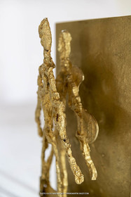 11 02 2020, St Rémy de Provence (FRA,13), Oeuvre de Germaine Richier, L'Ombre 1955, Bronze naturel nettoyé, Epreuve d'artiste, 25 x 13 x 9 cm, Collection particulière