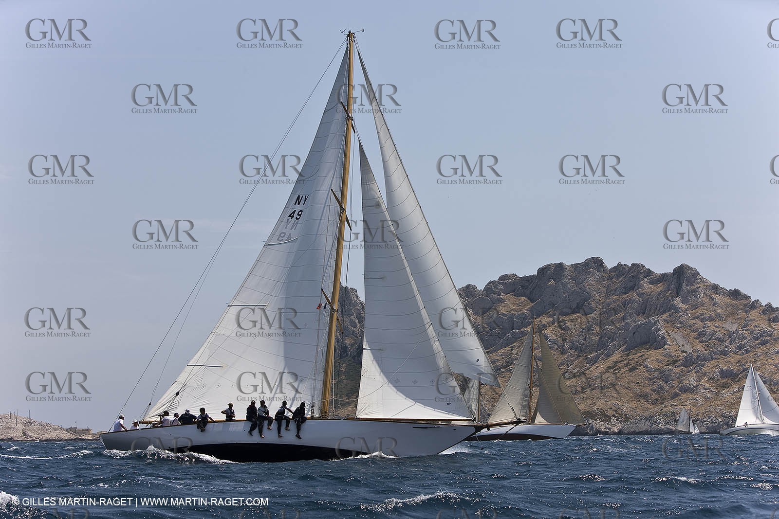 Sailing, Classic yachts, Voiles Vieux Port 2009, Marseille (FRA)