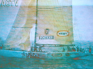 America's Cup, San Diego 1995 Australia One sinking