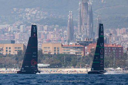 24 08 2024, Barcelona (ESP), Louis Vuitton 37th America's Cup, Louis Vuitton Prelilinary Regatta, Race Day 3