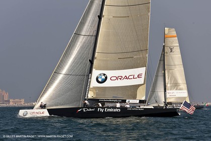 23 11 2010 - Dubai (UAE) - Dubai Louis Vuitton Trophy -  Round 2 - BMW ORACLE Racing Vs Mascalzone Latino
