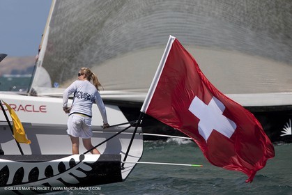 29 01 2009 - Auckland (NZL) -  Louis Vuitton Pacific Series - BMW ORACLE Racing - Training