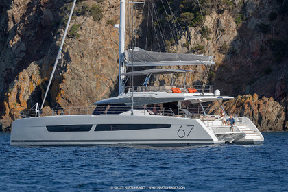 30 08 2018, Porto Vecchio (FRA, South Corsica) Chantier Fountaine-Pajot, Alegria 67