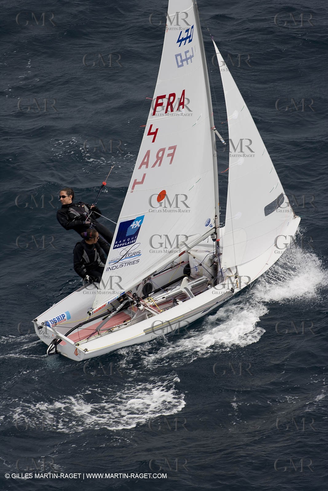 26 04 2007 - 2007 Semaine Olympique Française - Hyères (South of France) - Day 5 - Team France - 470 Femme - Petitjean-Douroux