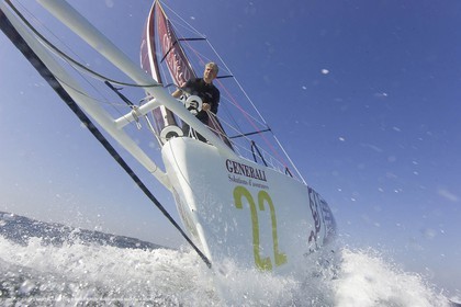 27 09 2008 - Lorient (FRA, 56) - Generali - Yann Eliès - Préparation Vendée Globe 2008