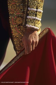 France, Provence, Traditions, Tauromachie, bull fights, détail costumes, habit de lumière