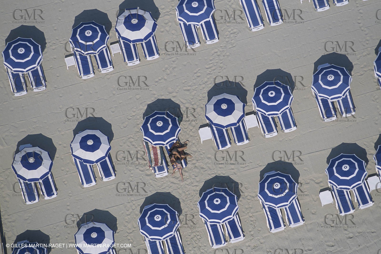 France, Provence, Saint Tropez, plage de Pampelonne