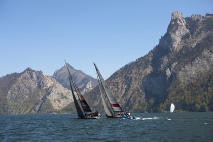 29 04 2010 - Gmunden (Lake Traunsee, Austria) - RC44 World Championship 2010 - BMW ORACLE Racing - Racing Day 1