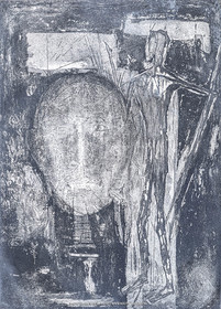12 07 2020, St Rémy de Provence (FRA, 13) Oeuvre Germaine Richier, gravure