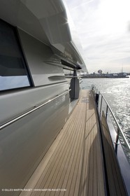 11 06 2007 - Valencia (Spain) - Bradley, super yacht catamaran dessiné par Gilles Vaton et construit par H2X à la Ciotat (France)