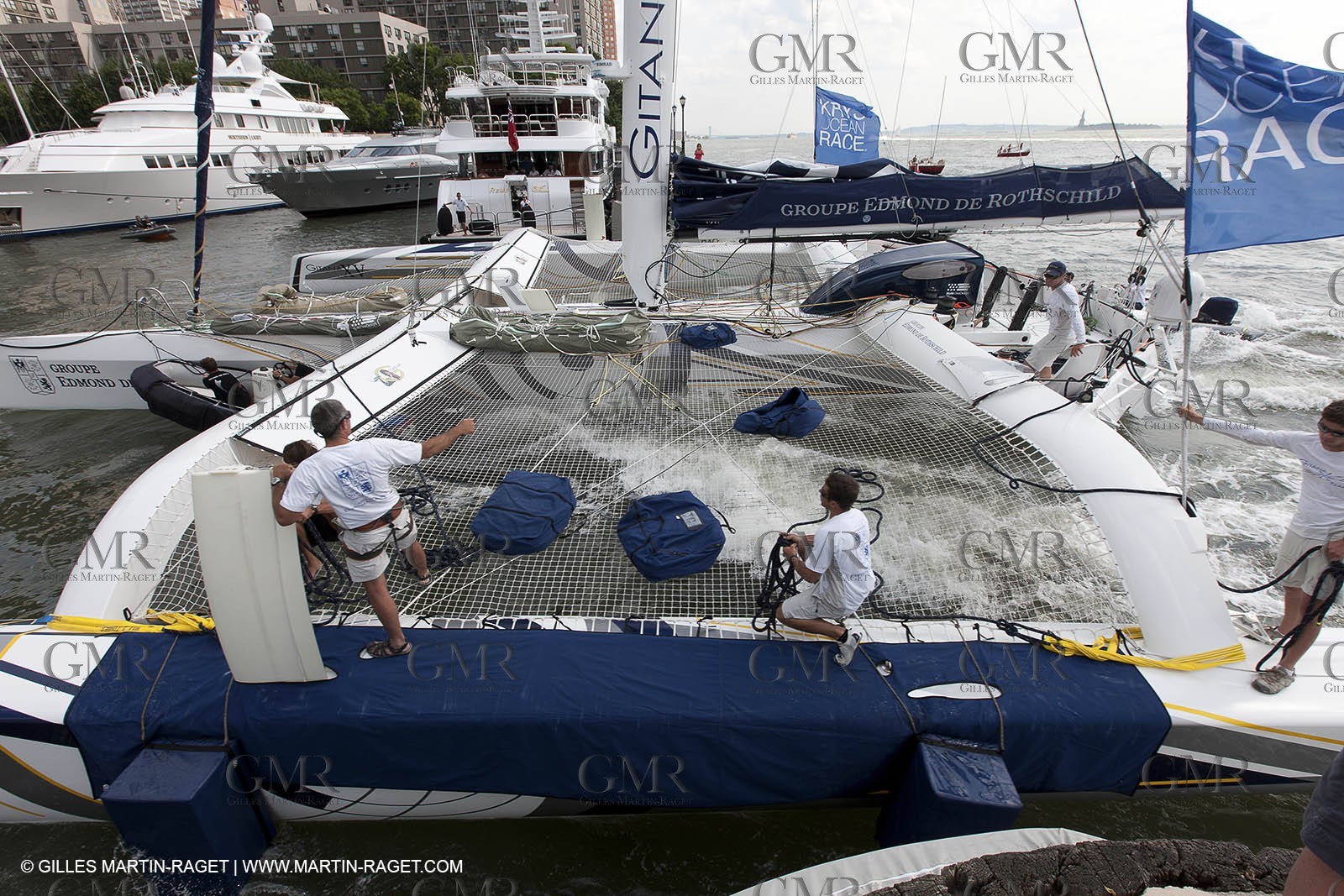 03 07 2012 - New York (USA, NY) - Krys Ocean Race prologuie - arrival in New York