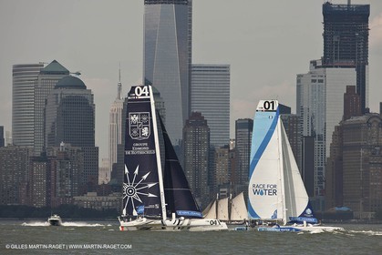 03 07 2012 - New York (USA, NY) -Krys Ocean Race prologuie - arrivée à New York