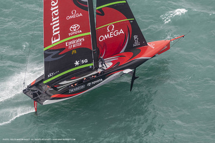 10 12 2020 - Auckland (NZL) - 36th America's Cup - Practice Sessions - Day 2 - Emirates Team New Zealand