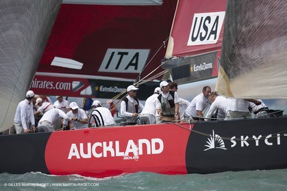 11 02 2009 - Auckland (NZL) -  Louis Vuitton Pacific Series -  Racing Day 11 - sail off
