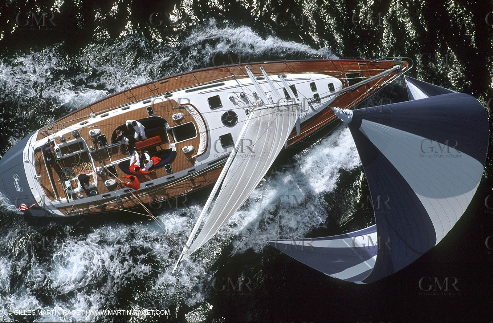 Crusing monohull sailing