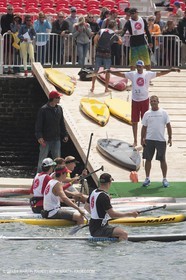 01 09 2013 - San Francisco (USA,CA) - 34th America's Cup - AC Village at Marina Green, AC Open, Stand Up Paddle; Jimmy Spithill