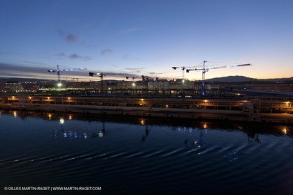 17 02 2012 - Marseille (FRA,13) - Arrival in Marseille harbour onboard ferry Piana (La Meridionale Corp.)