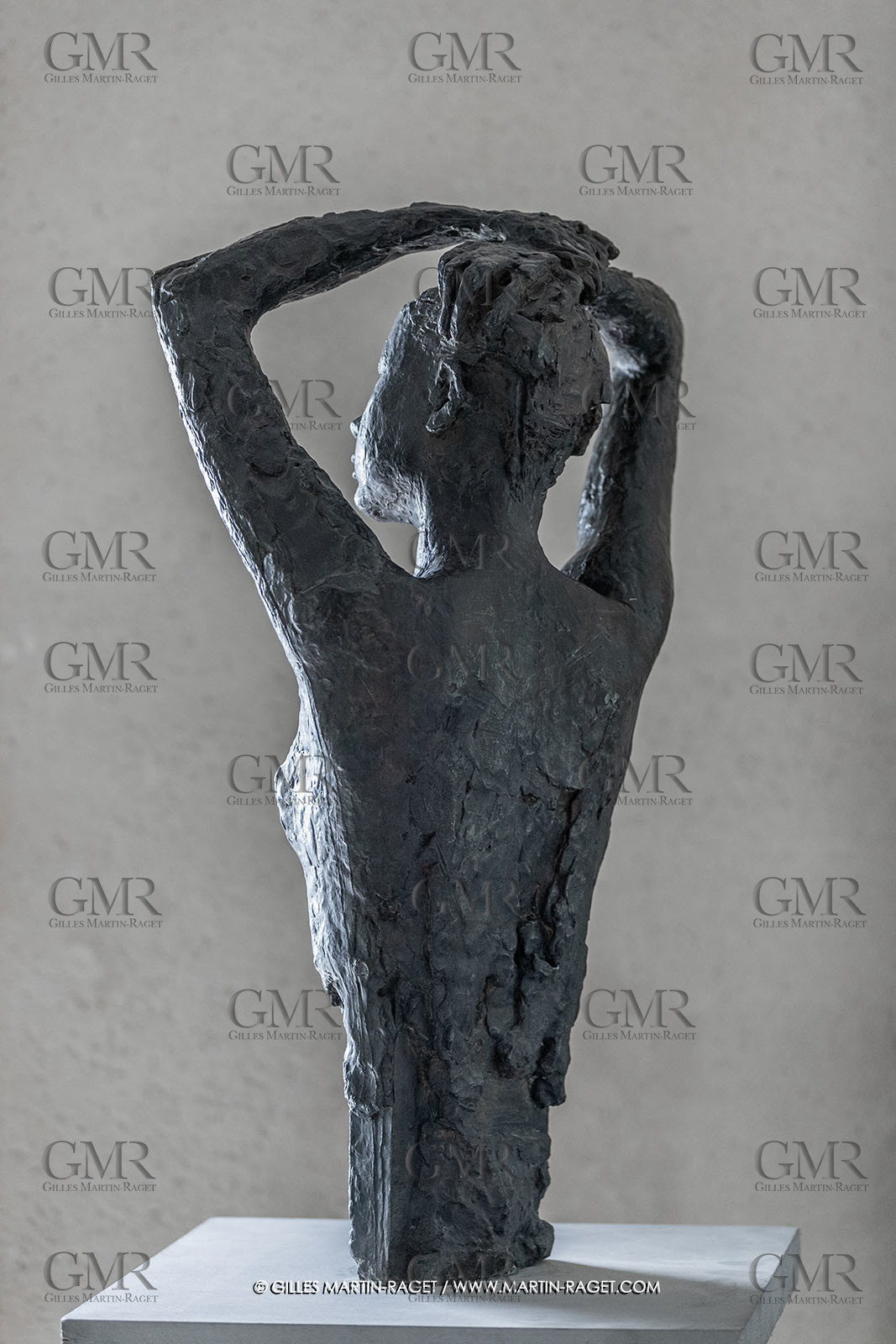 01 06 2023, St Rémy de Provence, Oeuvre de Germaine Richier, Sava Alexandra 1944, bronze patiné foncé, Exemplaire d'exposition, fondeur : Susse, Paris, 82,5 x 50 x 37 cm, collection famille Germaine Richier