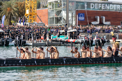 19 10 2024, Barcelona (ESP), Louis Vuitton 37th America's Cup, Final Match, Race Day 6, Dock out