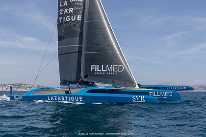 18 05 2022, Marseille (FRA), APremière navigation du trimaran Ultim SVR LAZARTIGUE à Marseille