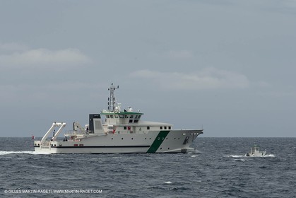 Al Azizi first sea trial - H2X boatyard - Oceanographjic research ship - La Ciotat (FRA,13) - 26 05 2014