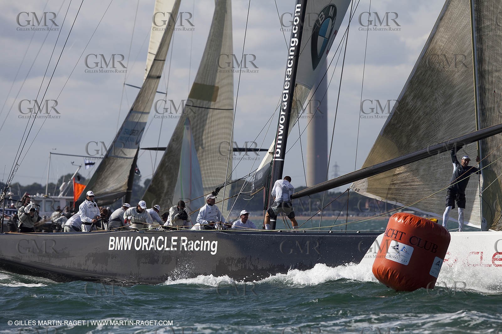 03 08 2010 - Cowes (UK, IOW) - The 1851 Cup -  BMW ORACLE Racing - Day 1.