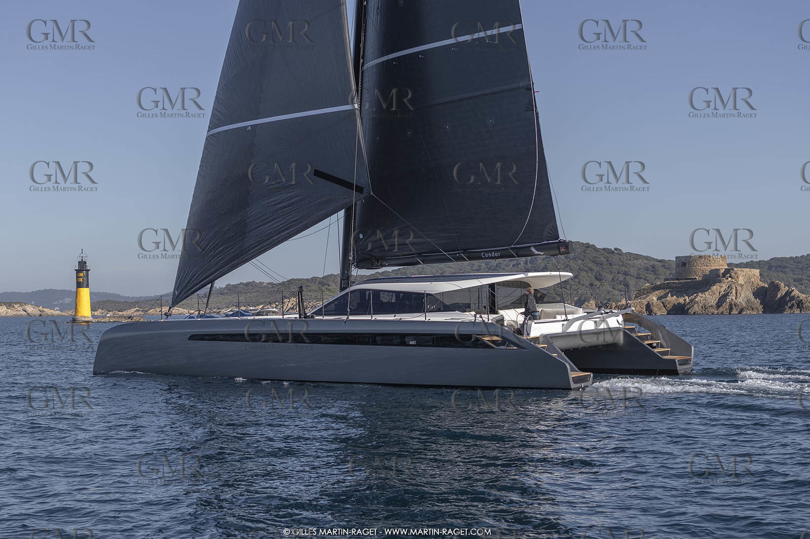 16 02 2019, Porquerolles (FRA,83), Gunboat 68 sail testing  3