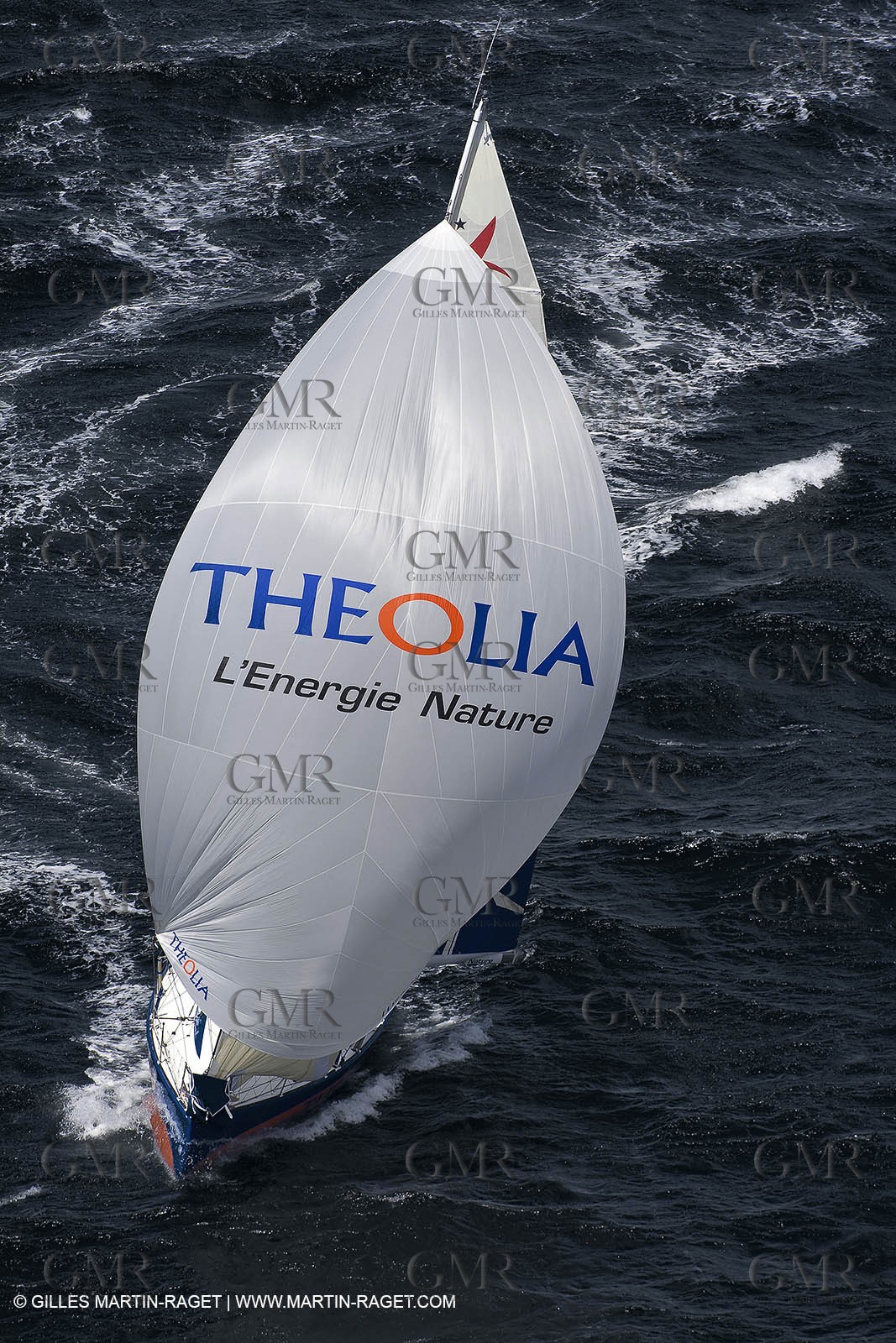 06-26-2007 - FIGARO II - THEOLIA - Skipper : Robert Nagy - Training off Marseille (south France) with strong wind conditions