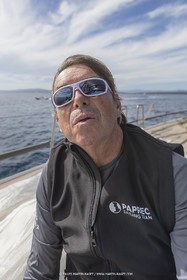 03 10 2022, Saint-Tropez (FRA,83), Voiles de Saint-Tropez 2022,  entraînement des maxis, A bord de Sipirit of Malouen X