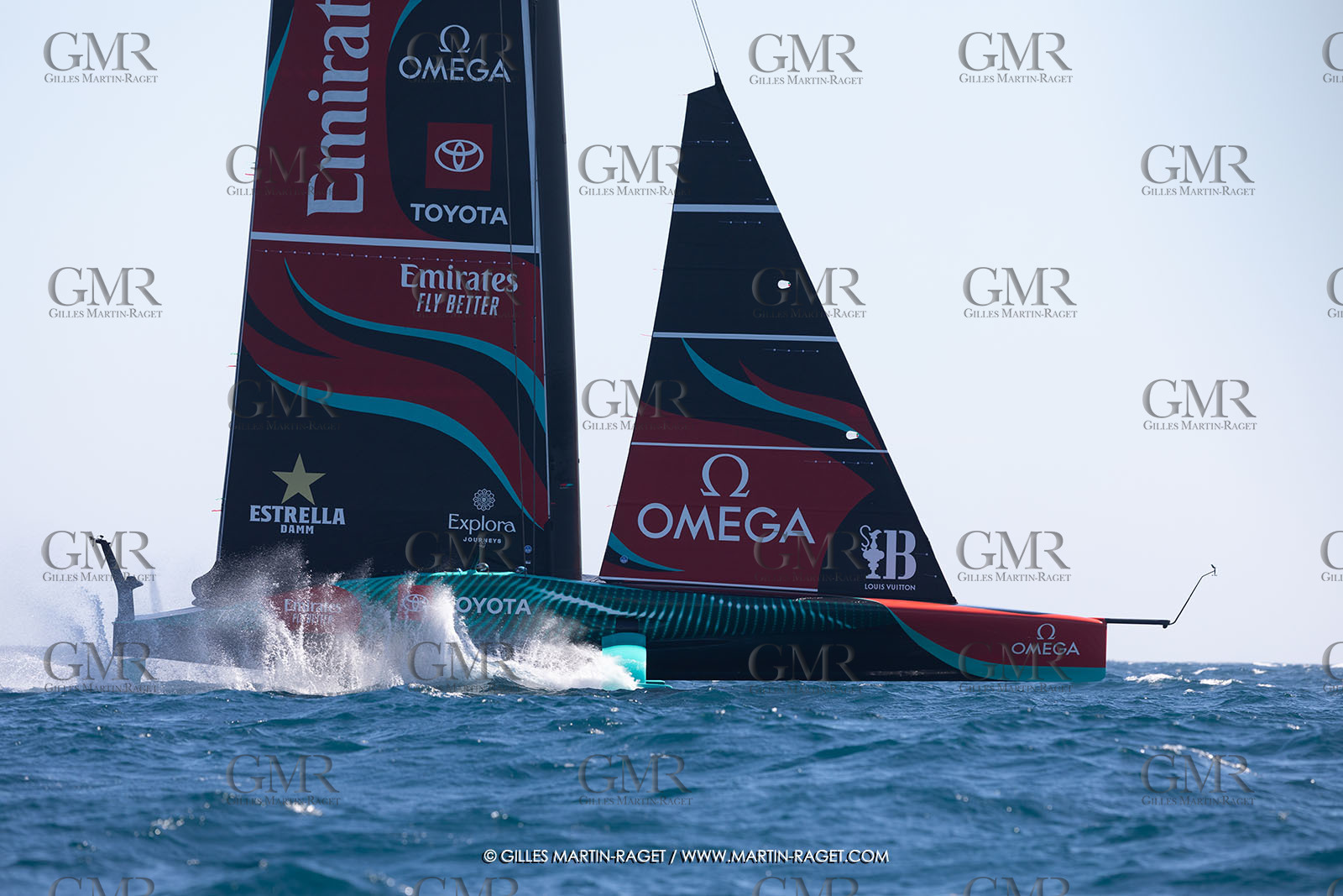 26 09 2024, Barcelona (ESP), 37th America's Cup, Louis Vuitton Cup Final, Race Day 1