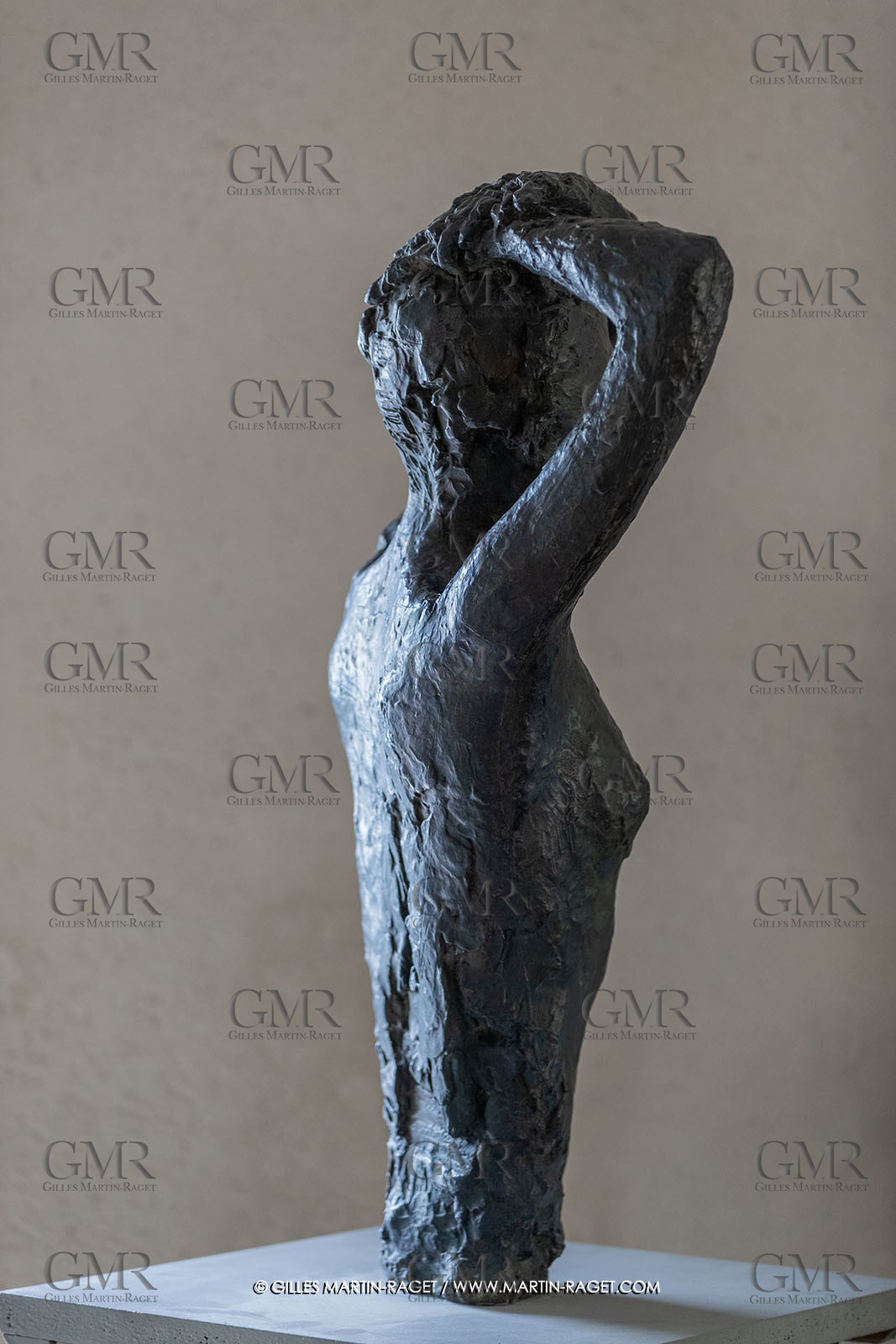 01 06 2023, St Rémy de Provence, Oeuvre de Germaine Richier, Sava Alexandra 1944, bronze patiné foncé, Exemplaire d'exposition, fondeur : Susse, Paris, 82,5 x 50 x 37 cm, collection famille Germaine Richier