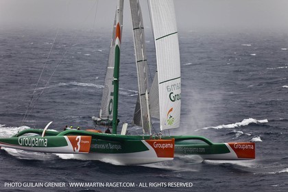 05 14 09 - Marseilles - Mediterranean Record - Groupama 3 - Franck Cammas - G Class - Start from Marseilles to Carthage (Tunisia)