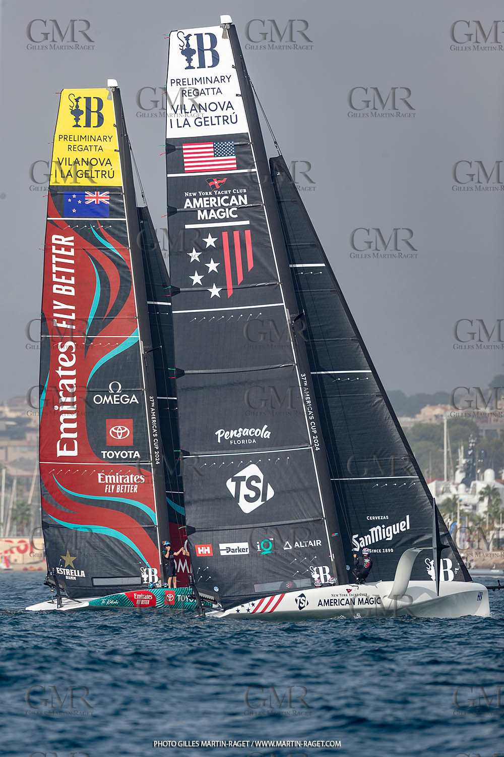 15 09 2023, Vilanova i La Geltru (ESP), 37th America's Cup, Preliminary Regatta N° 1, Race Day 3