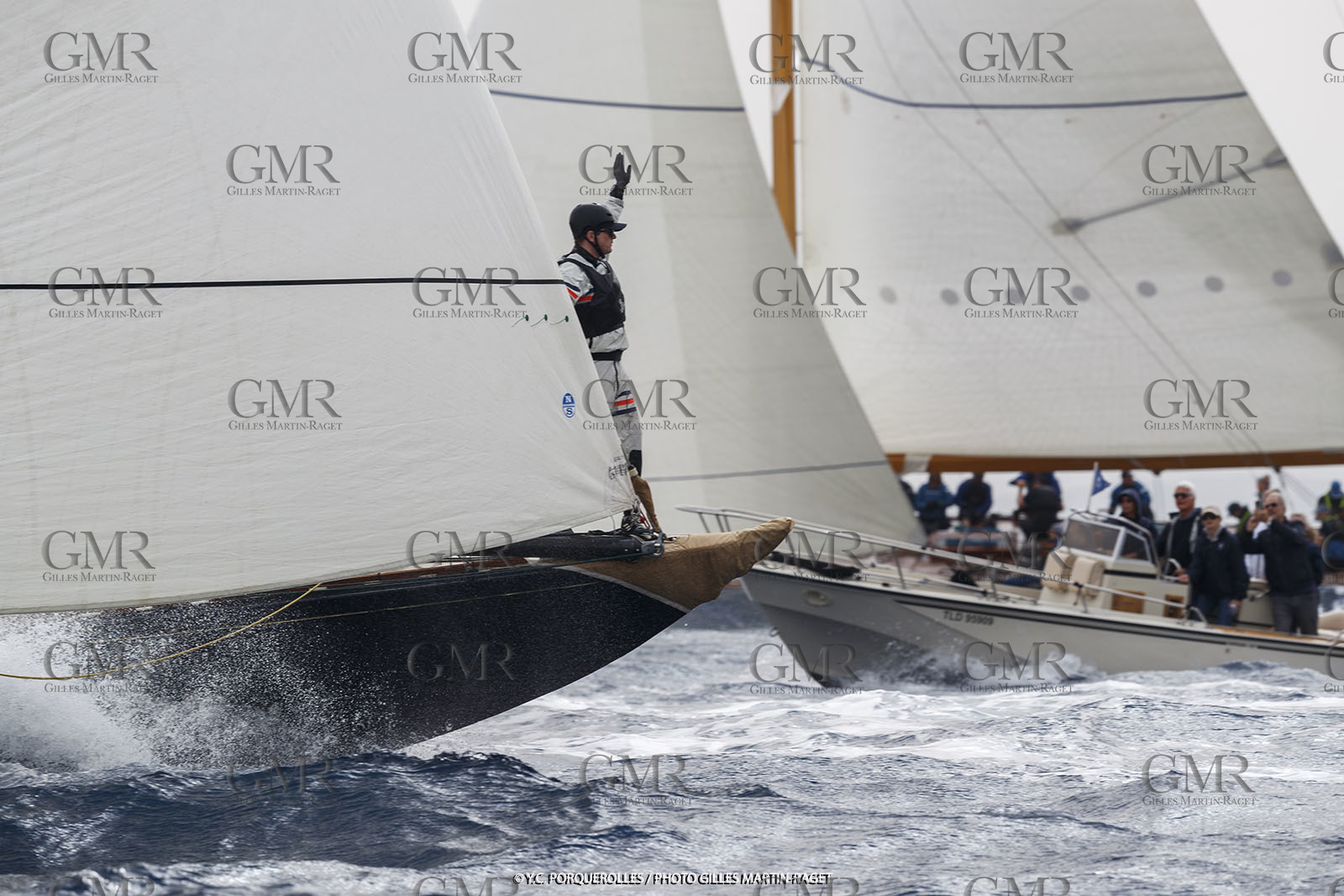 19 06 2024, Porquerolles Island (FRA), Championnat du monde des 12 m JI 2024, Race Day 1