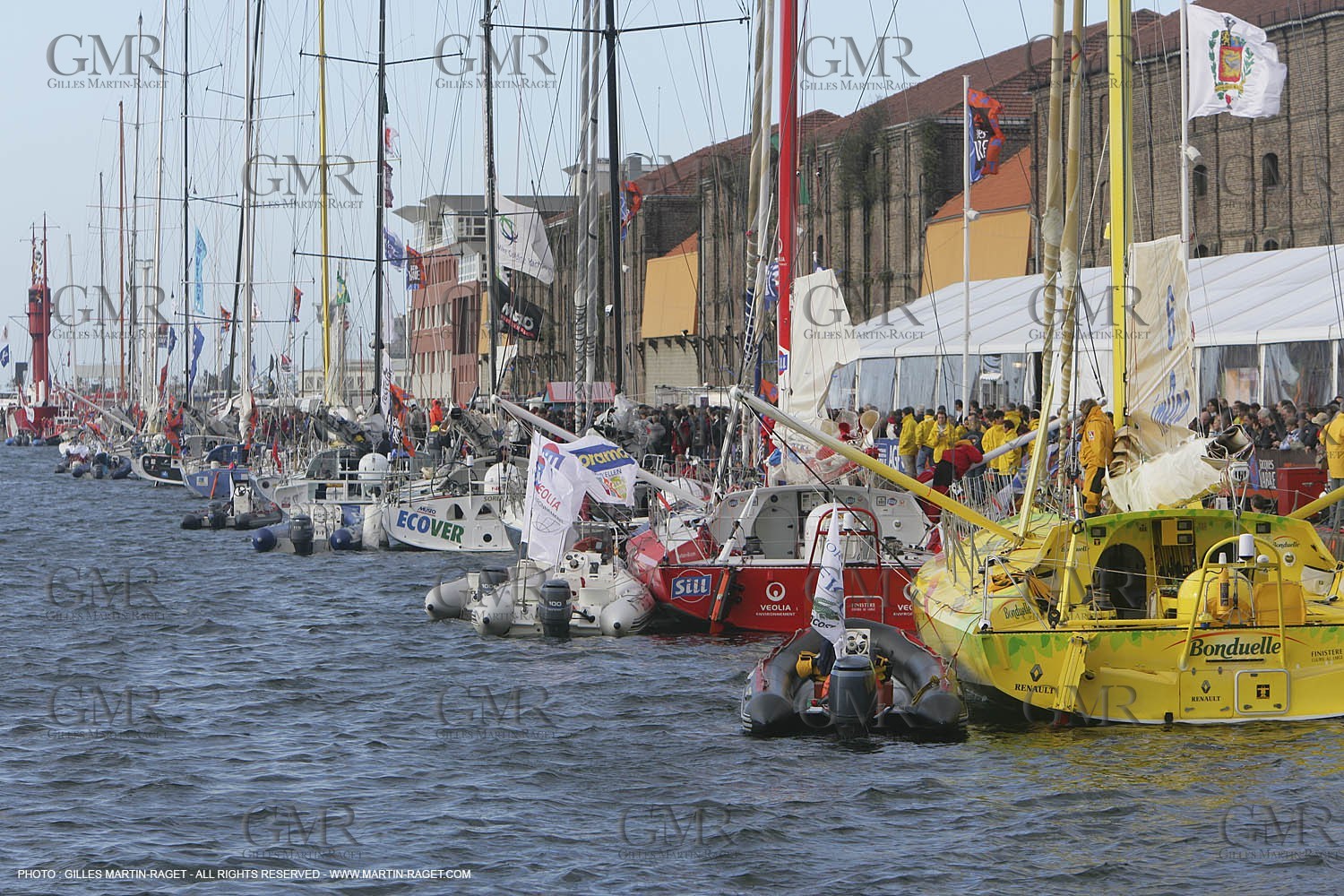 Transat Jacques Vabre, Monohull start, dock ambiances