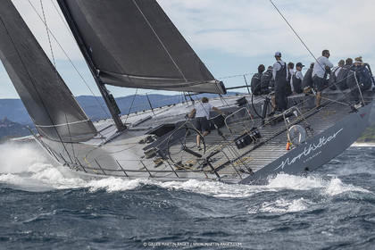 02 10 2022, Saint-Tropez (FRA,83), Voiles de Saint-Tropez 2022,  entraînement des maxis