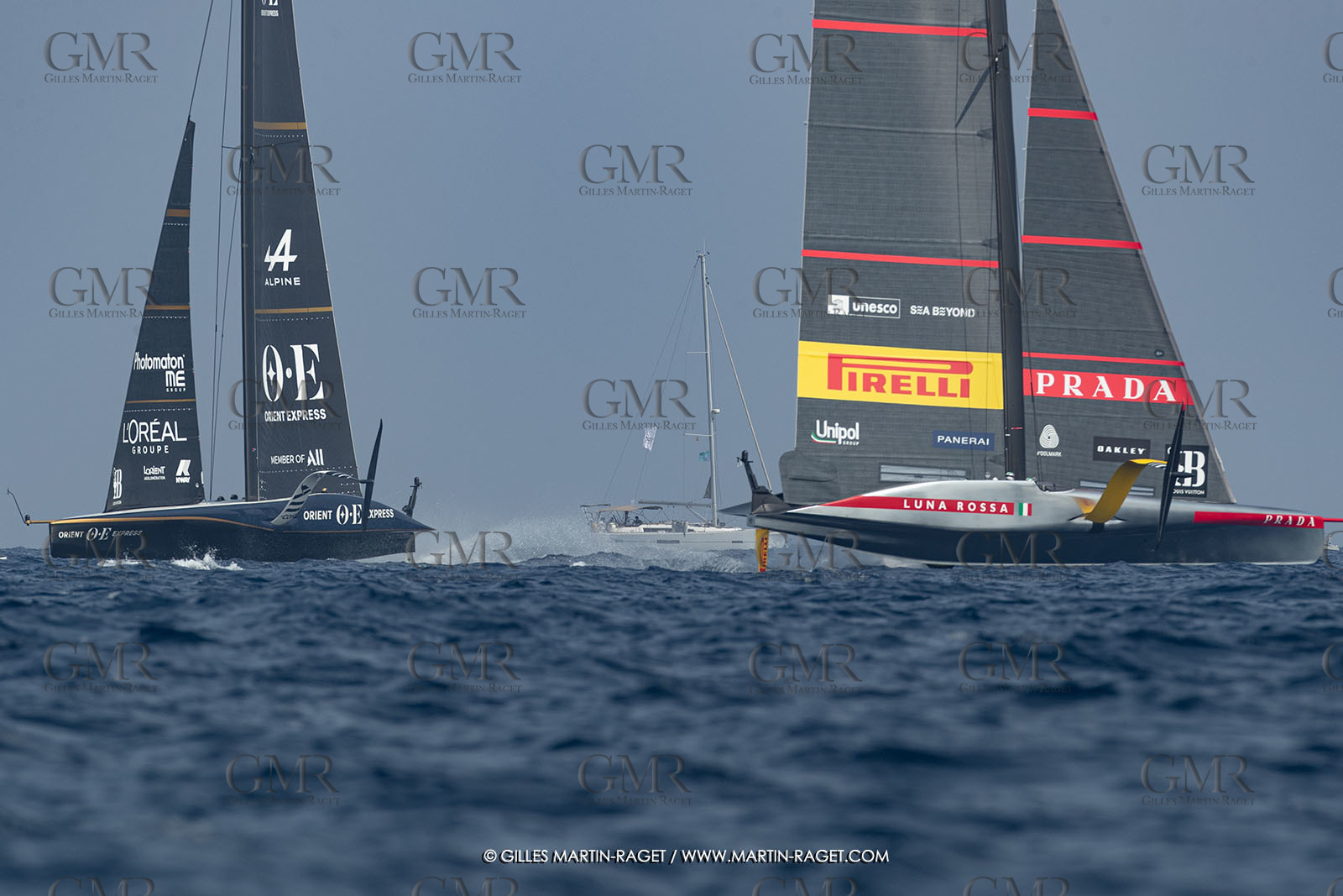 22 08 2024, Barcelona (ESP), Louis Vuitton 37th America's Cup, Louis Vuitton Preliminary Regatta, Race Day 1