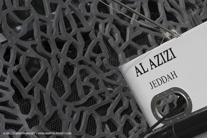 Al Azizi oficial launchat the Mucem museum - H2X boatyard - Oceanographic research ship - Marseille (FRA,13) - 27 05 2014