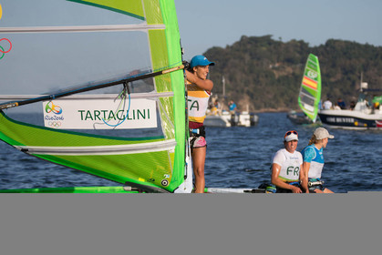 14 08 2016, Rio de Janeiro (BRA), 2016 Olympic Games, Sailing, RSX Women medal race,