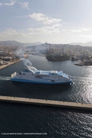 14 01 2012 - Marseille (FRA,13) - La Meridionale shipping company - the Piana off Marseille and the Calanques