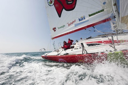 13 03 2010 - La Grande Motte   Port Camargue (FRA) - Groupe Bel - Entraînement Kito de Pavant   Sébastien Audigane en vue de la Transat AG2R 2010