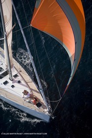 Crusing monohull sailing