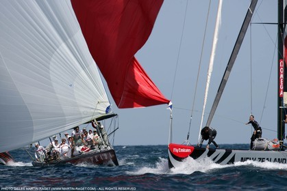 01 06 2007-Valencia (Spain)- 32nd America's Cup - Louis Vuitton Cup Final - Day 1