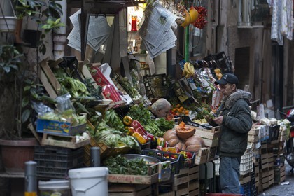 24 02 2012 - Naples (ITA) - 34th America's Cup - America's Cup World Series Naples 2012 - Naples Preview - Naples hisrtoric center streets