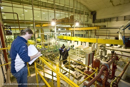 08 07 2008 - Valencia (ESP) - 33rd America's Cup - BMW ORACLE Racing - Tank testing at El Pardo tanktesting facility
